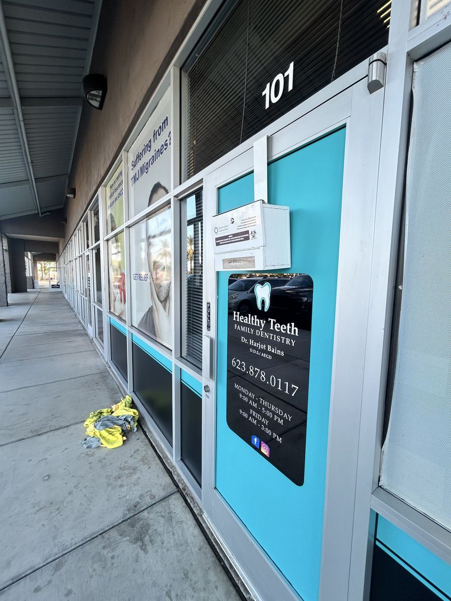 Commercial storefront exterior cleaned in Arizona